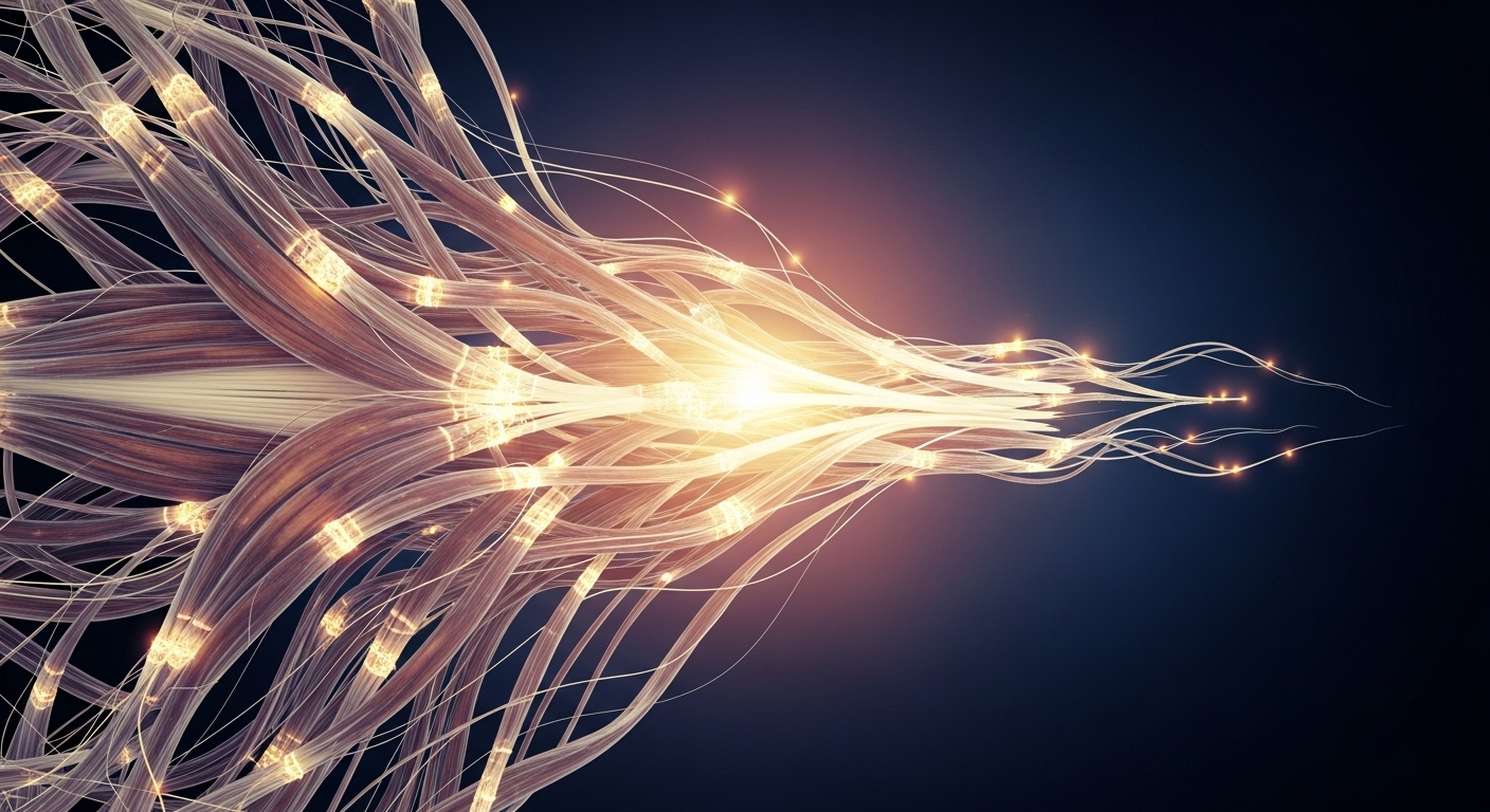 Cận cảnh sợi cơ đang trong quá trình phục hồi và sửa chữa.