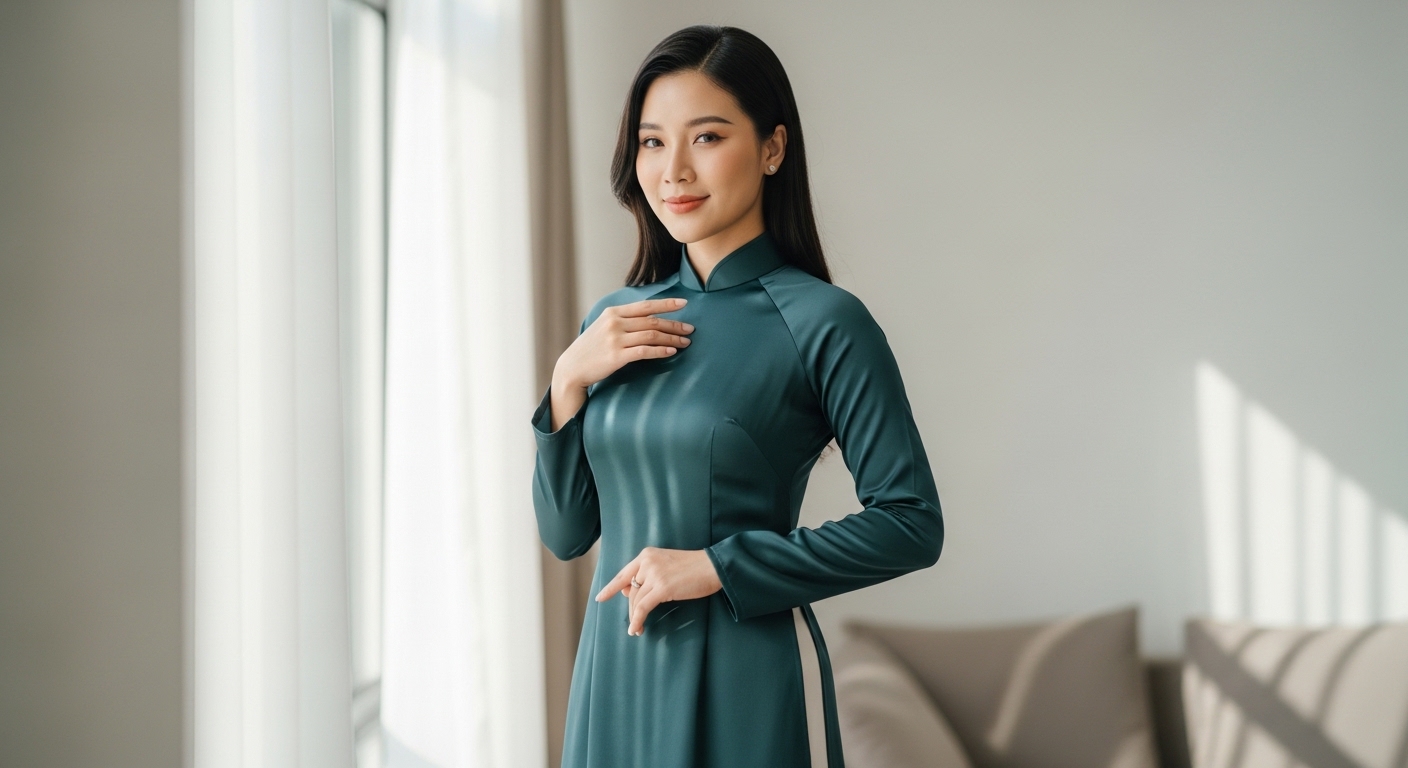 Gợi ý cách tạo dáng với áo dài giúp một phụ nữ Việt khoe trọn vẹn vẻ đẹp duyên dáng và thần thái tự tin.