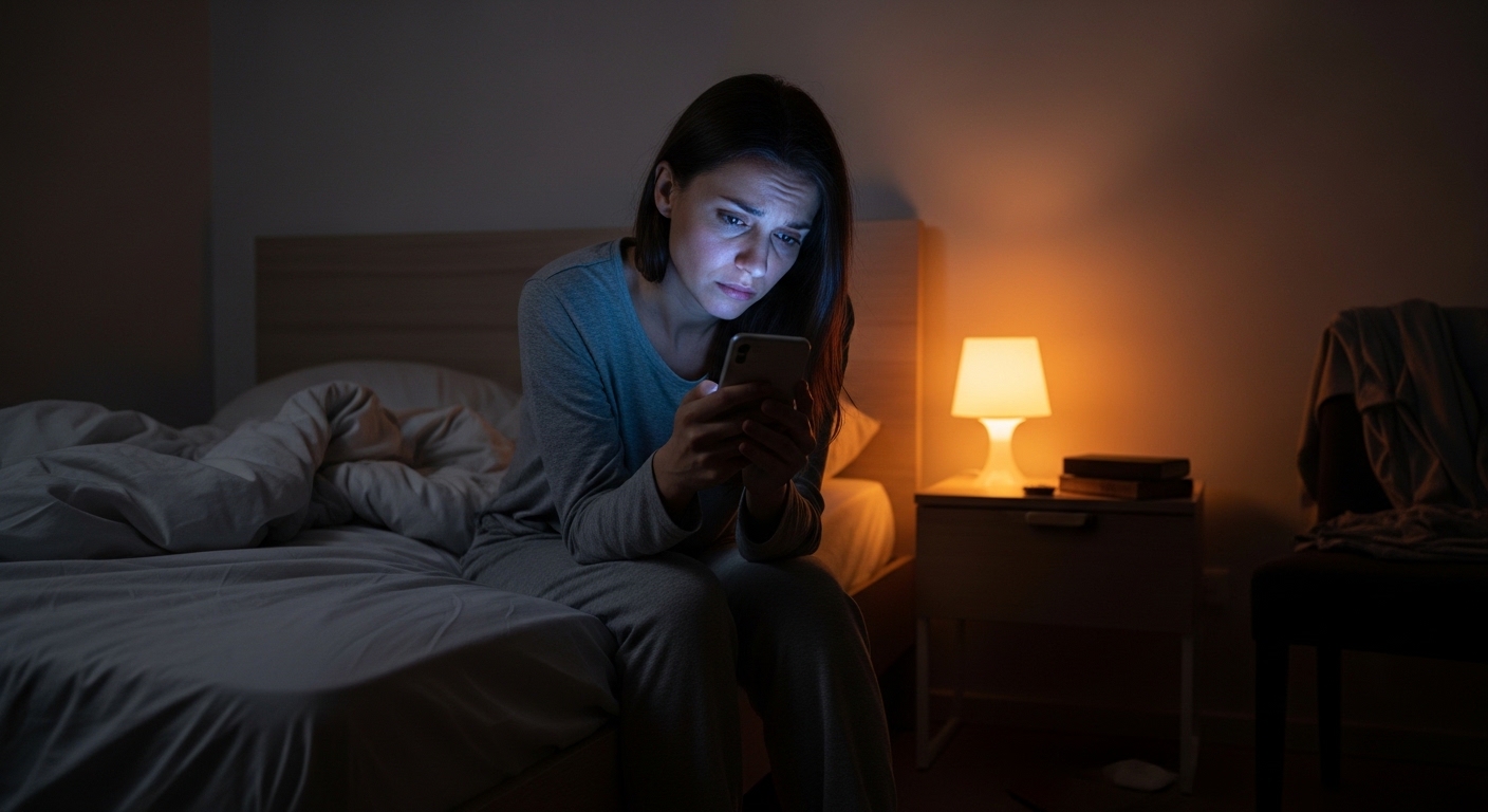 Người phụ nữ mệt mỏi vì thiếu ngủ, một trong những sai lầm phổ biến phá hoại nỗ lực giảm mỡ toàn thân.